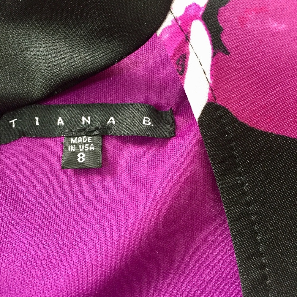 Tiana B. floral choker keyhole neck shift dress - Picture 4 of 7